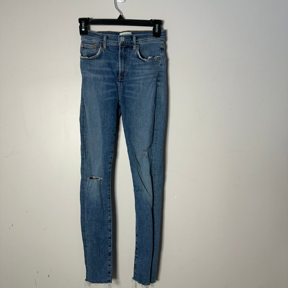 EUC Womens AGOLDE Sophie  Denim Jeans  24 Stretch